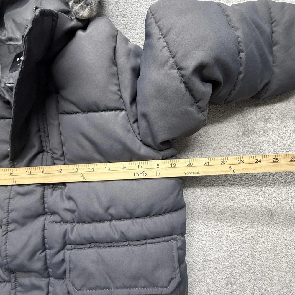 Sonneti Jacket Youth Large Gray Puffer Hooded Faux‎ Fur Insulated Winter Coat